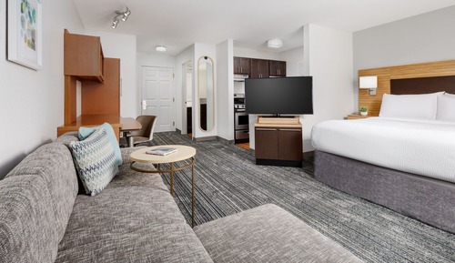 Estudio, 1 cama de matrimonio con sofá cama