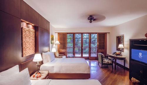Habitación familiar, 2 habitaciones, vistas al jardín