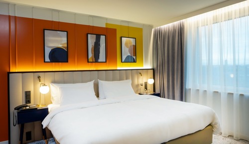 Habitación estándar, 1 cama de matrimonio grande, vistas al patio