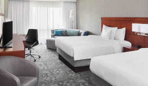 Habitación, 2 camas de matrimonio (Mobility/Hearing Access, Roll-In Shwr)