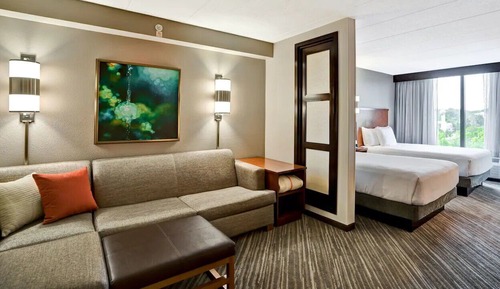 Habitación, 2 camas dobles, accesible para personas con discapacidad, bañera (Sofa)