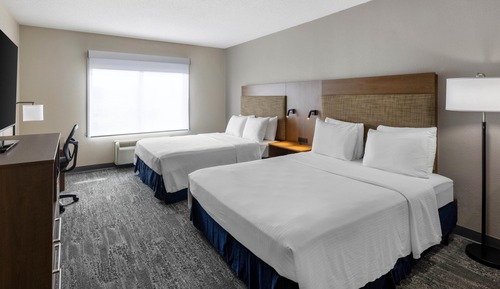 Habitación estándar, 2 camas de matrimonio, no fumadores, frigorífico y microondas