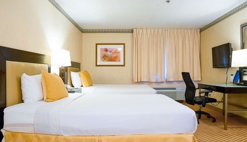Habitación estándar, 2 camas de matrimonio, fumadores, frigorífico y microondas
