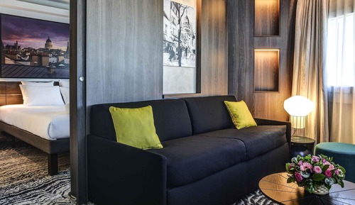 Suite, 1 cama de matrimonio grande con sofá cama (Paris View)