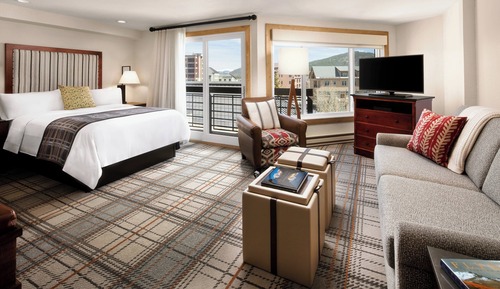 Estudio, 1 cama de matrimonio con sofá cama, no fumadores, balcón