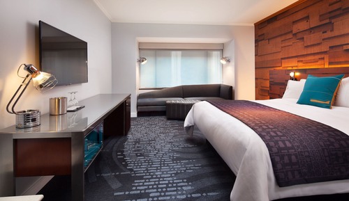 Habitación Deluxe, 1 cama de matrimonio grande, no fumadores, vistas a la ciudad