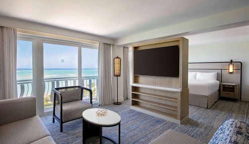 Suite ejecutiva, 1 cama de matrimonio grande con sofá cama, vistas al mar