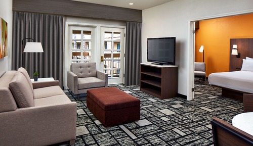 Suite, 1 cama de matrimonio grande, no fumadores, bañera de hidromasaje (Living Room)