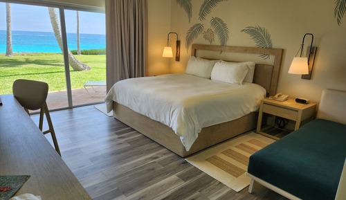 Habitación, frente a la playa