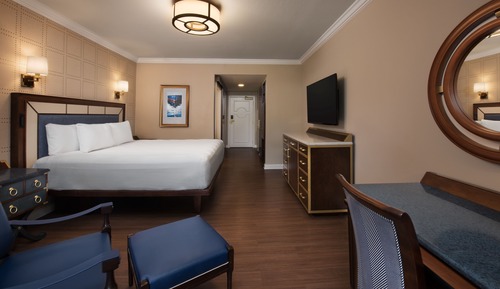 Resort View. Wheelchair accessible with roll-in shower and option for hearing accessibility. 1 king