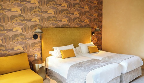 Habitación superior, 2 camas individuales, no fumadores, vistas al jardín