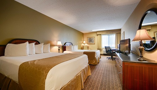 Habitación estándar, 2 camas de matrimonio, accesible para personas con discapacidad, bañera