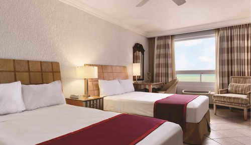 Habitación, 2 camas dobles, no fumadores, vistas al mar