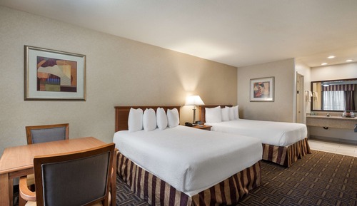 Habitación Deluxe, 2 camas de matrimonio, no fumadores, frigorífico y microondas