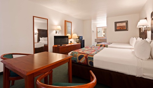 Habitación estándar, 2 camas de matrimonio, no fumadores, frigorífico y microondas