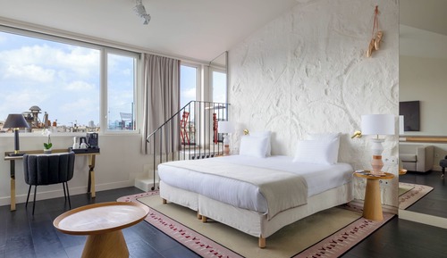 Habitación Privilegio Terraza Torre Eiffel - Minibar soft y cafés gratis, Chromecast,Prensa digital