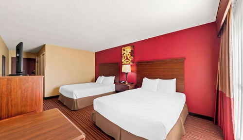 Habitación estándar, 2 camas de matrimonio, accesible para personas con discapacidad, bañera