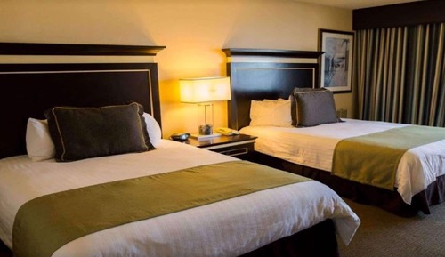 Habitación, 2 camas de matrimonio, no fumadores, vistas al patio