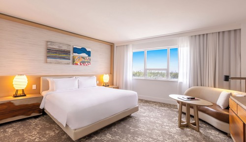 Habitación, 1 cama de matrimonio grande, vistas a la bahía