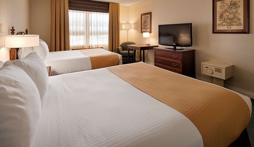 Habitación estándar, 2 camas de matrimonio, no fumadores, frigorífico y microondas