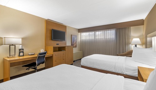 Habitación estándar, 2 camas dobles, no fumadores, frigorífico y microondas