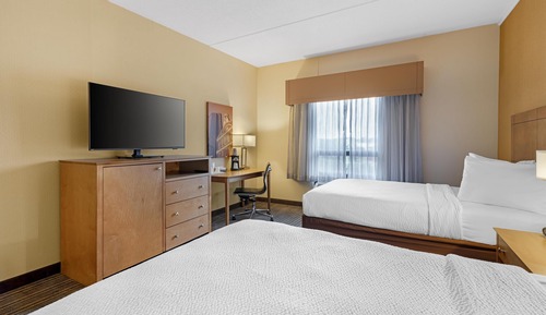 Habitación estándar, 2 camas dobles, accesible para personas con discapacidad, bañera