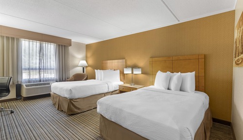 Habitación estándar, 2 camas dobles, no fumadores, frigorífico y microondas (Pet Friendly)