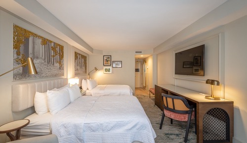 Habitación, 2 camas de matrimonio, no fumadores (Mobility Accessible, Roll-in Shower)