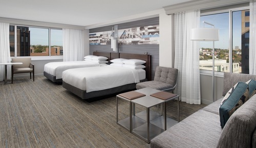 Habitación ejecutiva, 2 camas de matrimonio, en esquina