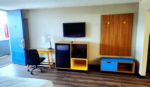 Habitación, 1 cama de matrimonio, frigorífico y microondas