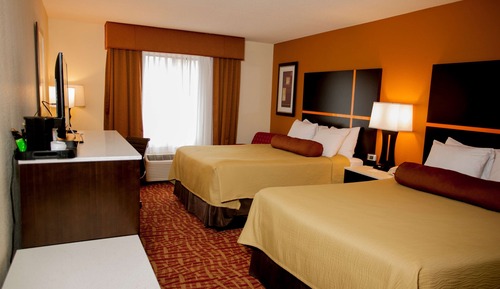 Habitación estándar, 2 camas de matrimonio, no fumadores, frigorífico y microondas