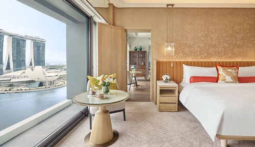 Habitación, 1 cama de matrimonio grande con sofá cama, vistas al mar