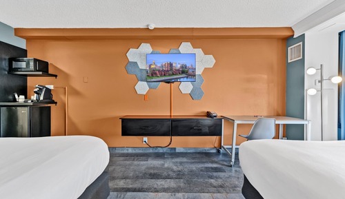 Habitación Deluxe doble, 2 camas dobles