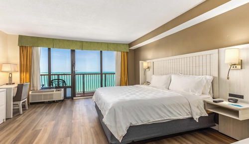 Habitación estándar, 1 cama de matrimonio grande, balcón (Gulf View)