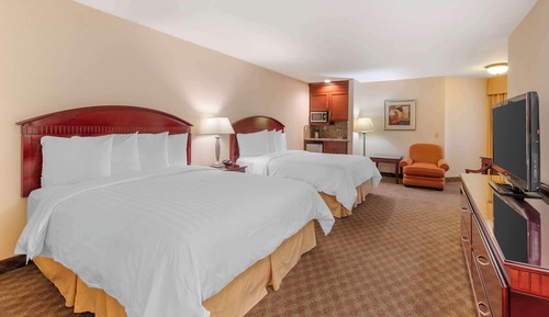 Habitación estándar, 2 camas de matrimonio, no fumadores, frigorífico y microondas