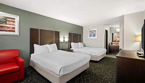 Habitación estándar, 2 camas de matrimonio, no fumadores, frigorífico y microondas