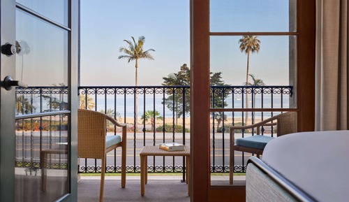 Habitación, 2 camas de matrimonio, balcón, vistas al mar