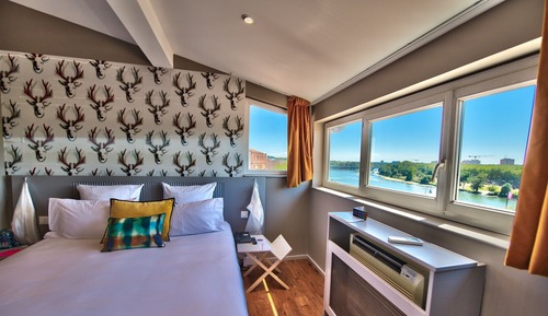 Habitación panorámica doble, vistas al río (Classic Room)