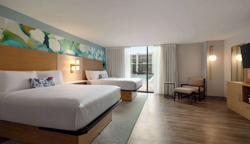 Habitación, 2 camas de matrimonio, no fumadores (Mobility, Bathtub w/ Grab Bars)