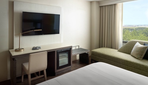 Habitación familiar, 2 camas dobles, balcón, vistas a la piscina