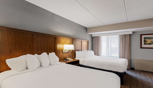 Habitación estándar, 2 camas de matrimonio, no fumadores