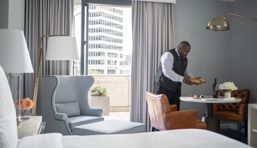 Habitación, 1 cama de matrimonio grande, terraza, vistas a la ciudad