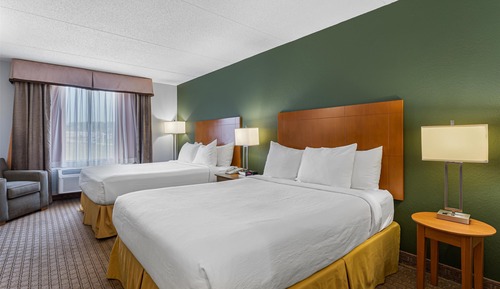 Habitación estándar, 2 camas de matrimonio, accesible para personas con discapacidad, bañera