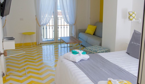 Suite estudio junior, balcón, vistas al mar