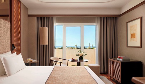 Habitación superior, terraza, vistas al mar