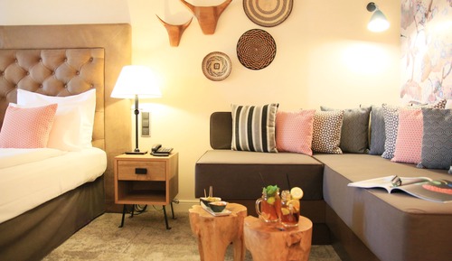 Habitación, 1 cama de matrimonio grande con sofá cama