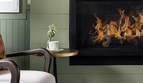 Suite, 1 cama de matrimonio grande, 2 baños (The LPP Suite Fireplace)