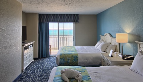 Suite familiar, varias camas, vistas a la playa