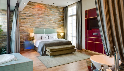 Ático, 1 cama de matrimonio grande