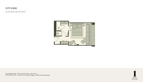 Habitación, 1 cama de matrimonio grande (City King)